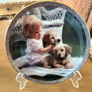 Artist Kevin Daniel Decorative Plate "Kept with Care" with Stand